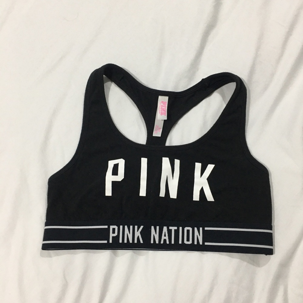 VS pink sports bra SZ Sm black/white